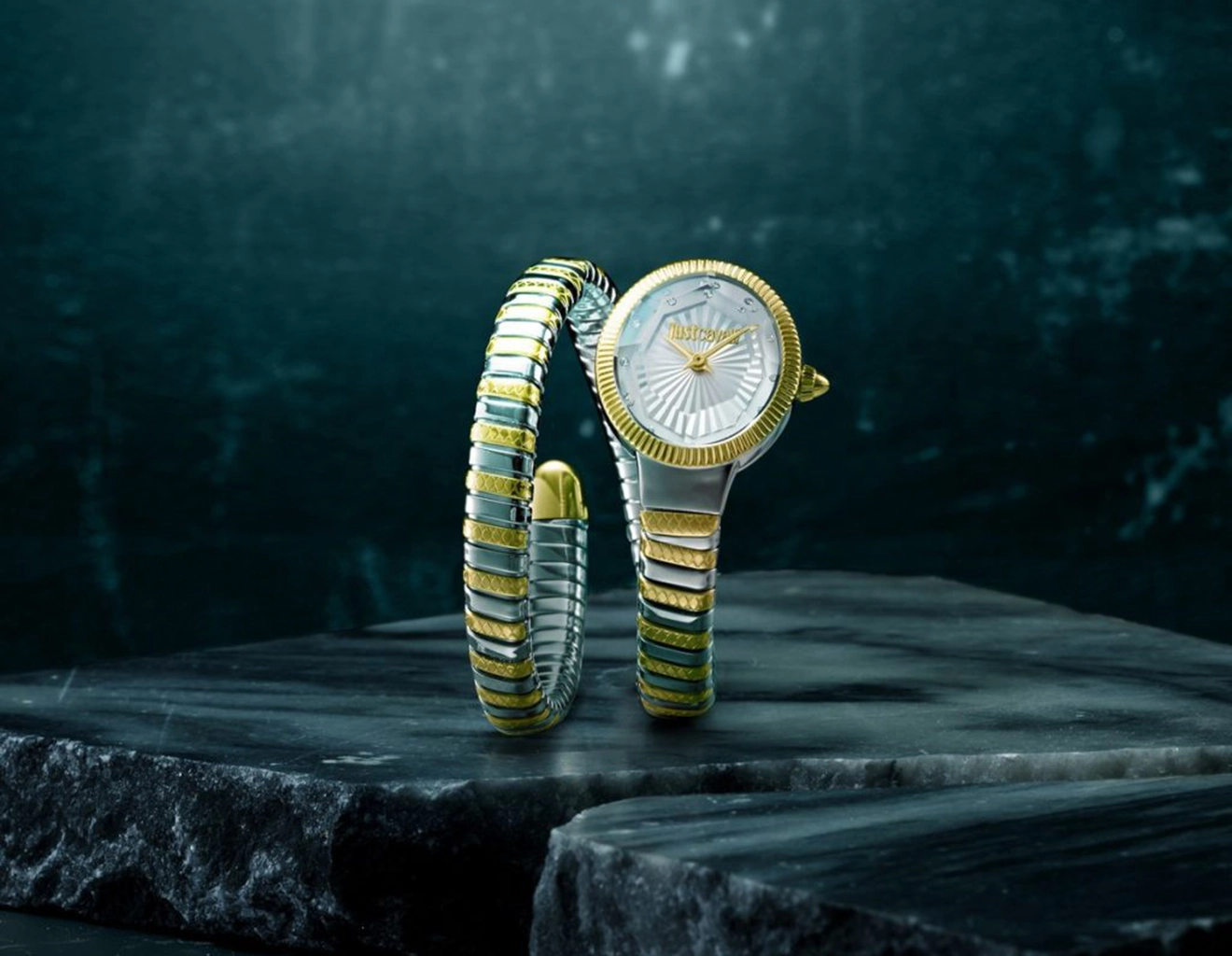 Just Cavalli Signature snake watch